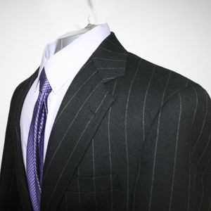 Polo Ralph Lauren 34R Mens 2-piece Gray Pinstrips